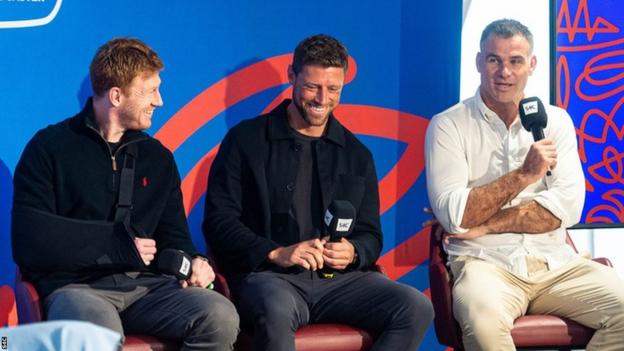 Rhys Patchell, Rhys Priestland and Mike Phillips