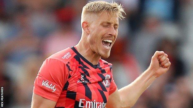 Luke Wood, who won the T20 Blast with Worcestershire in 2018, was Lancashire's top bowler with 2-28