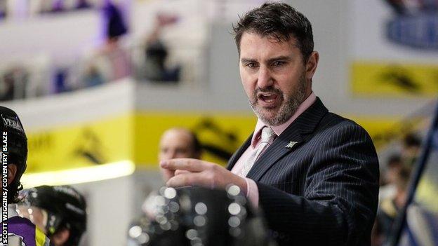 Manchester Storm head coach Ryan Finnerty
