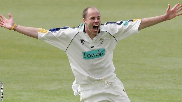 Billy Taylor takes a hat-trick for Hampshire against Middlesex in 2006