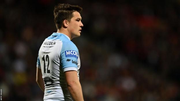 Sam Johnson playing for Glasgow Warriors