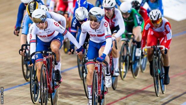 Neah Evans and Laura Kenny