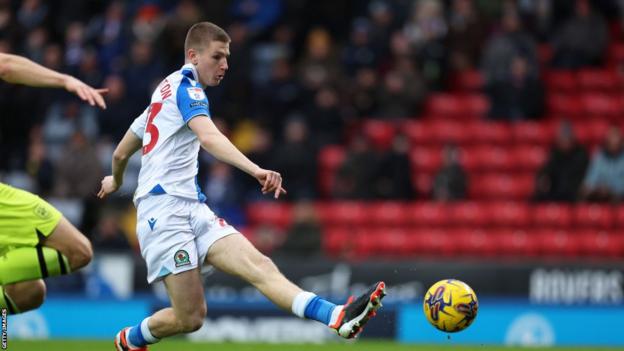 Adam Wharton scores for Blackburn Rovers against Huddersfield