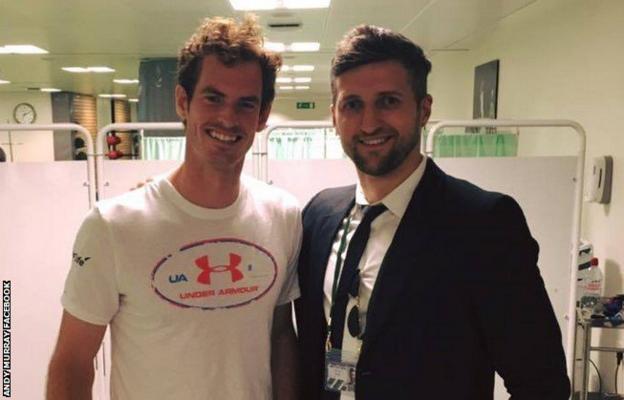 Andy Murray meets Carl Froch