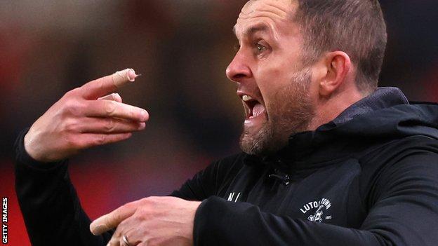 Nathan Jones, manager of Luton Town