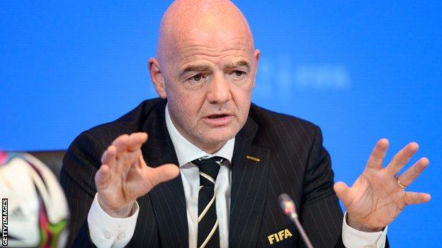 Le président de la Fifa Gianni Infantino