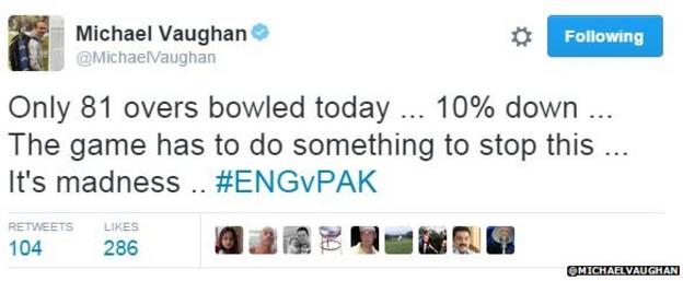 Michael Vaughan tweet