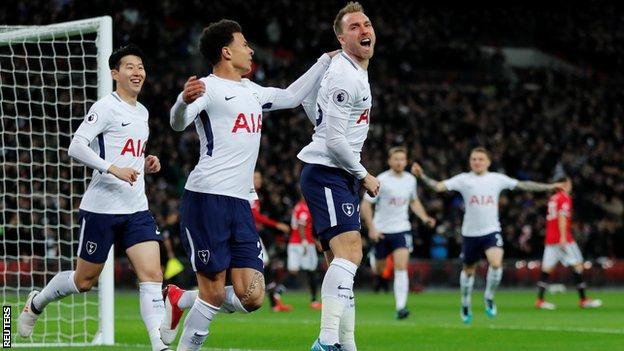 Manchester United beat Tottenham Hotspur 2-0 in Premier League