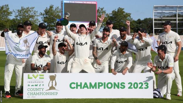 Surrey were county champions in 2023