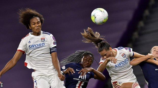 Wendie Renard scores for Lyon