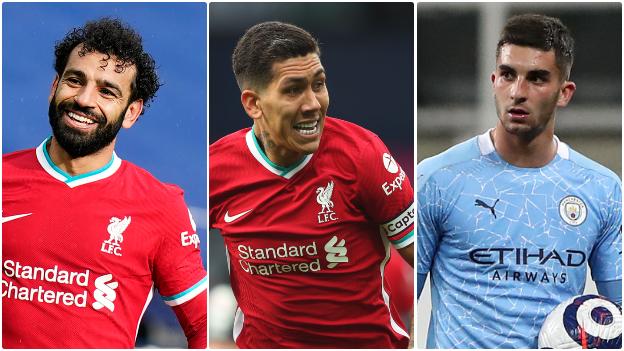 Mohamed Salah (Liverpool), Roberto Firmino (Liverpool), Ferran Torres (Manchester City)