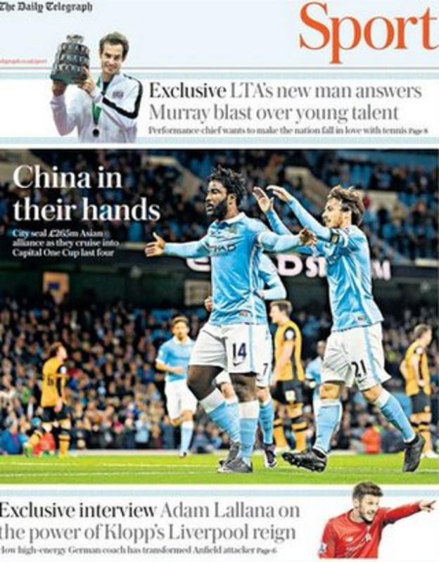 Daily Telegraph back page