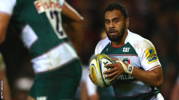 Telusa Veainu in action for Leicester