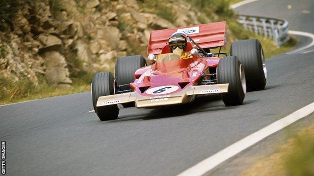 Jochen Rindt, Lotus-Ford 72C, Grand Prix of France, Circuit de Charade, Clermont-Ferrand, 05 July 1970