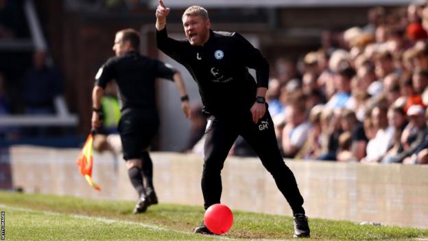 Doncaster Rovers Grant McCann, pictured whilst in charge at Peterborough United
