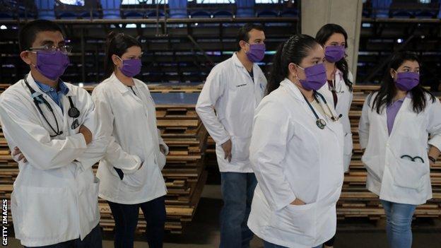 Medical staff were on hand in Nicaragua but concerns over placing extra strain on the NHS in the UK is an issue for boxing authorities