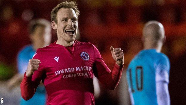 Brora's Ally MacDonald celebrates