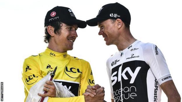 Chris Froome and Geraint Thomas