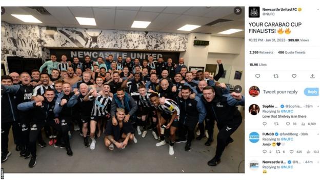 Newcastle team photo.