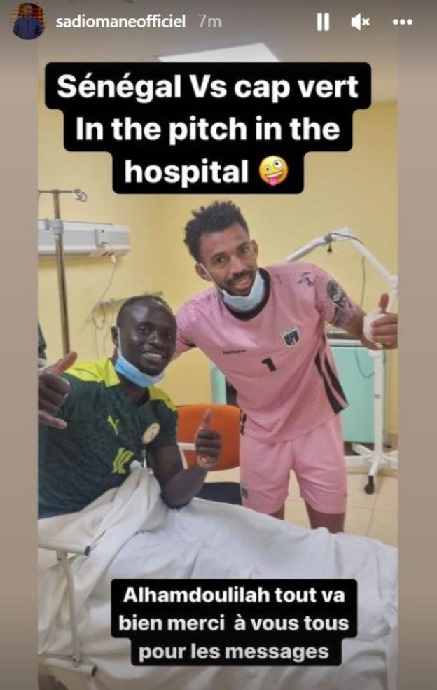 Sadio Mane's instagram post