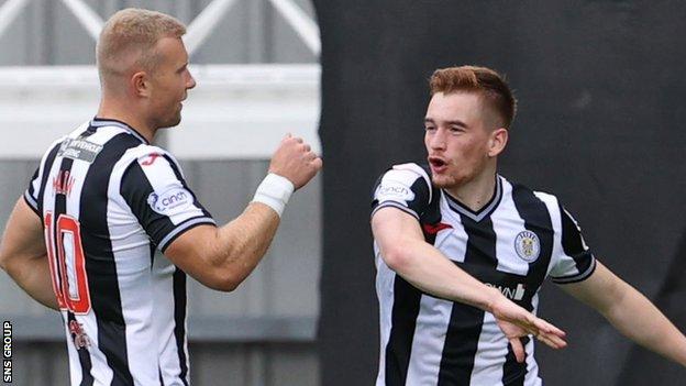 Curtis Main and Connor Ronan celebrate