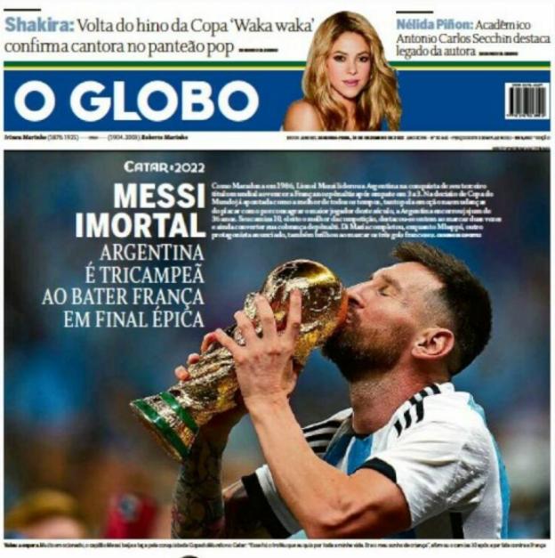 O Globo front page