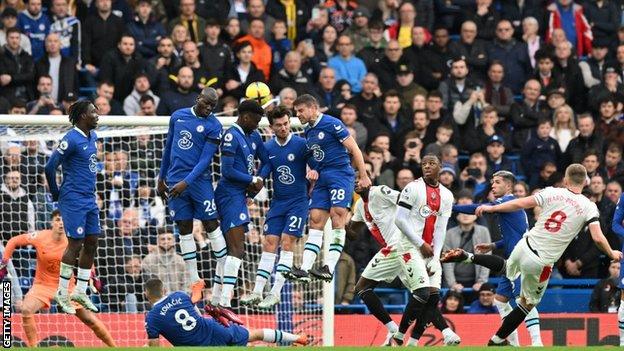 Chelsea 0-1 Southampton: James Ward-Prowse free-kick deepens gloom for  Graham Potter - BBC Sport