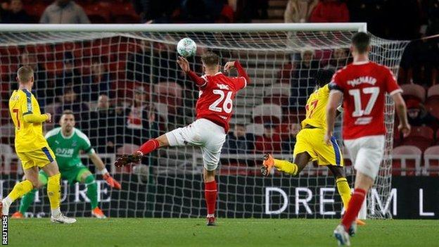 Lewis Wing scores for Middlesbrough