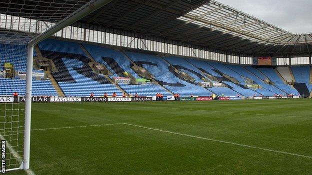 Ricoh Stadium, home of Coventry City and Wasps