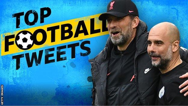 Top Football Tweets: Jurgen Klopp and Pep Guardiola embrace