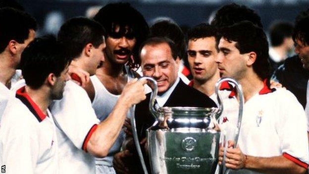 Ac Milan win the 1989 European Cup