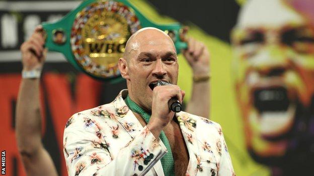Fury won the WBC world heavyweight title from Deontay Wilder in February