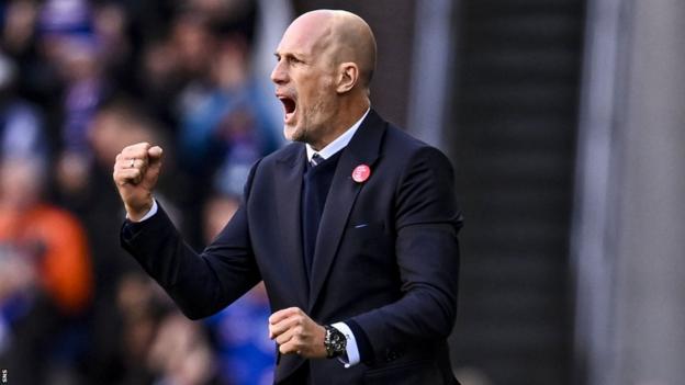 Rangers manager Philippe Clement celebrates