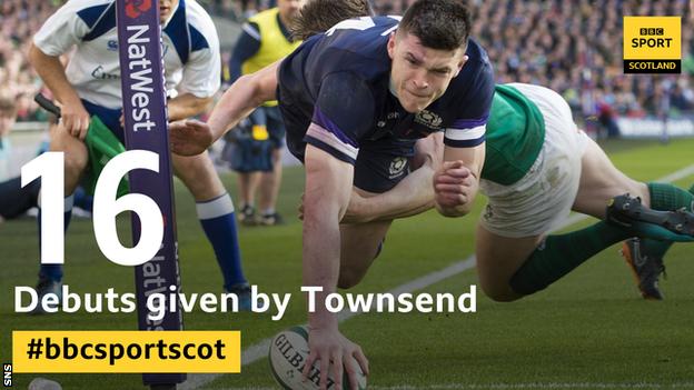 Sixteen players have made their Scotland debuts under Gregor Townsend