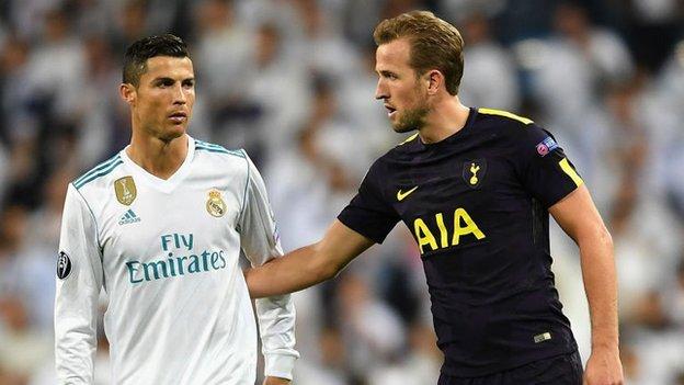 Harry Kane and Cristiano Ronaldo