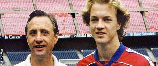 Johan Cruyff and Jordi Cruyff