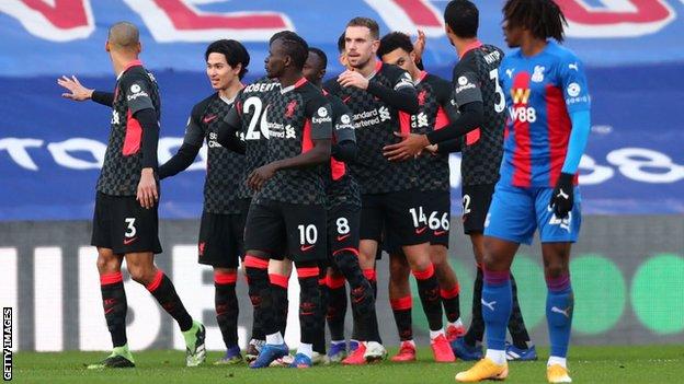 Liverpool celebrate 7-0 victory