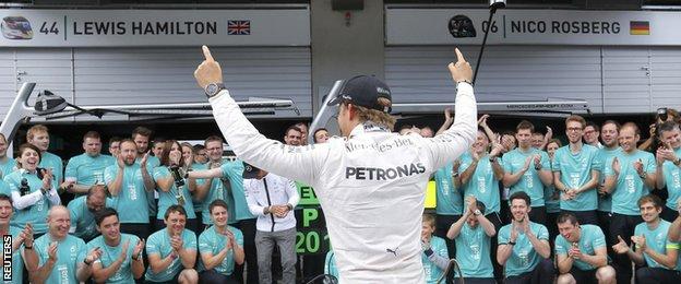 Nico Rosberg after his win at the Austrian Grand Prix