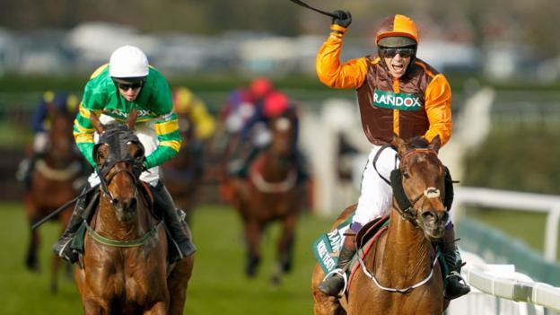 Noble Yeats winning last year's Grand National from Any Second Now