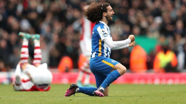 Marc Cucurella celebrates