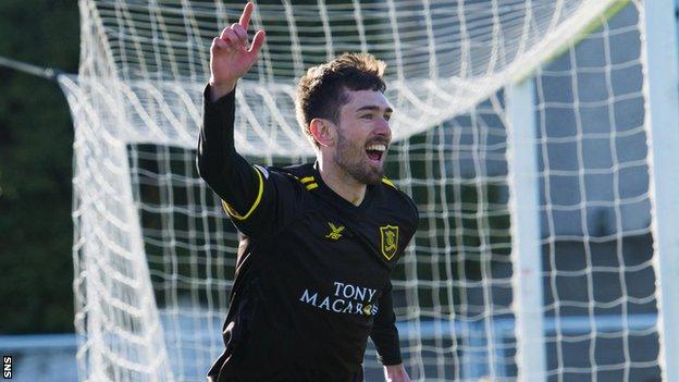 Ryan Hardie celebrates scoring