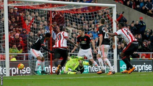 Sunderland 2-1 Manchester United - BBC Sport