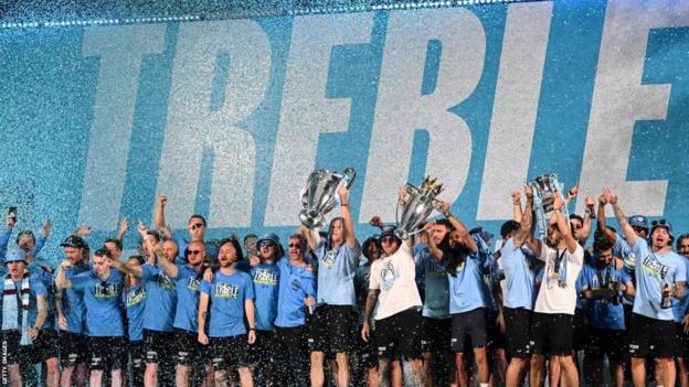 Manchester City Treble celebrations