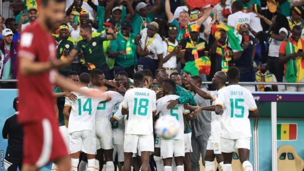 Senegal celebrate