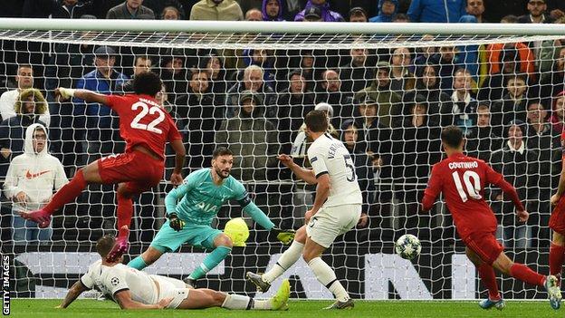 Gnabry scores against Tottenham in October