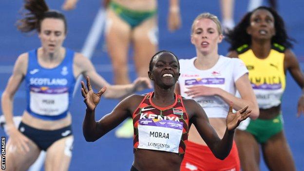 Commonwealth Games: Mary Moraa beats Keely Hodgkinson and Laura Muir to 800m gold