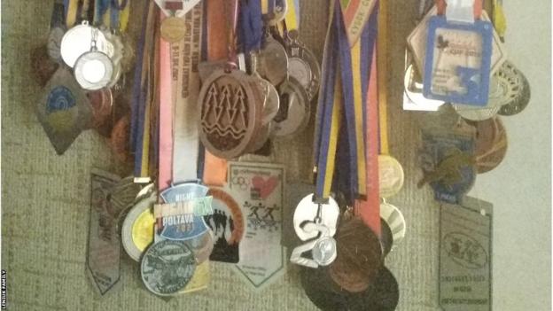 Oleh Leniuk's orienteering medal collection
