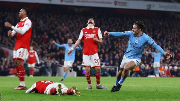 Arsenal vs Manchester City highlights as Gabriel Martinelli downs the  champions amid Saka injury 