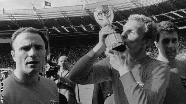 George Cohen, Bobby Moore and Geoff Hurst