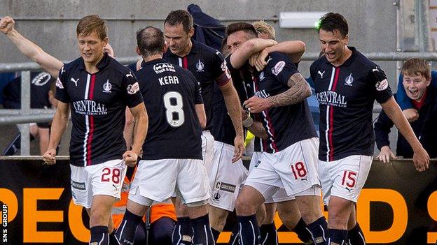 Falkirk overtake United after their dramatic late victory
